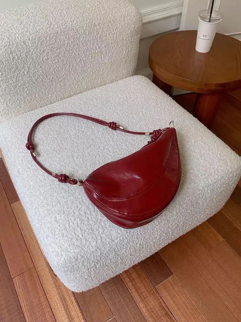 Korean 2026 Crescent Moon Shoulder Bag Women - Image 2