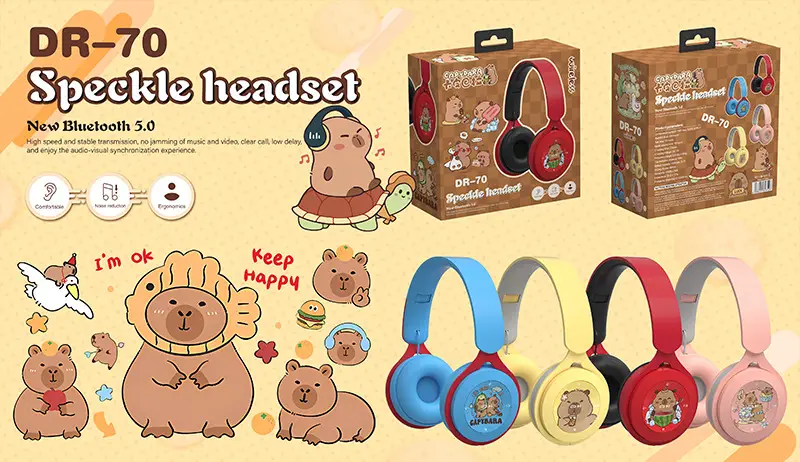 Red Blue Cartoon Bluetooth Headset for Kids — feature 4