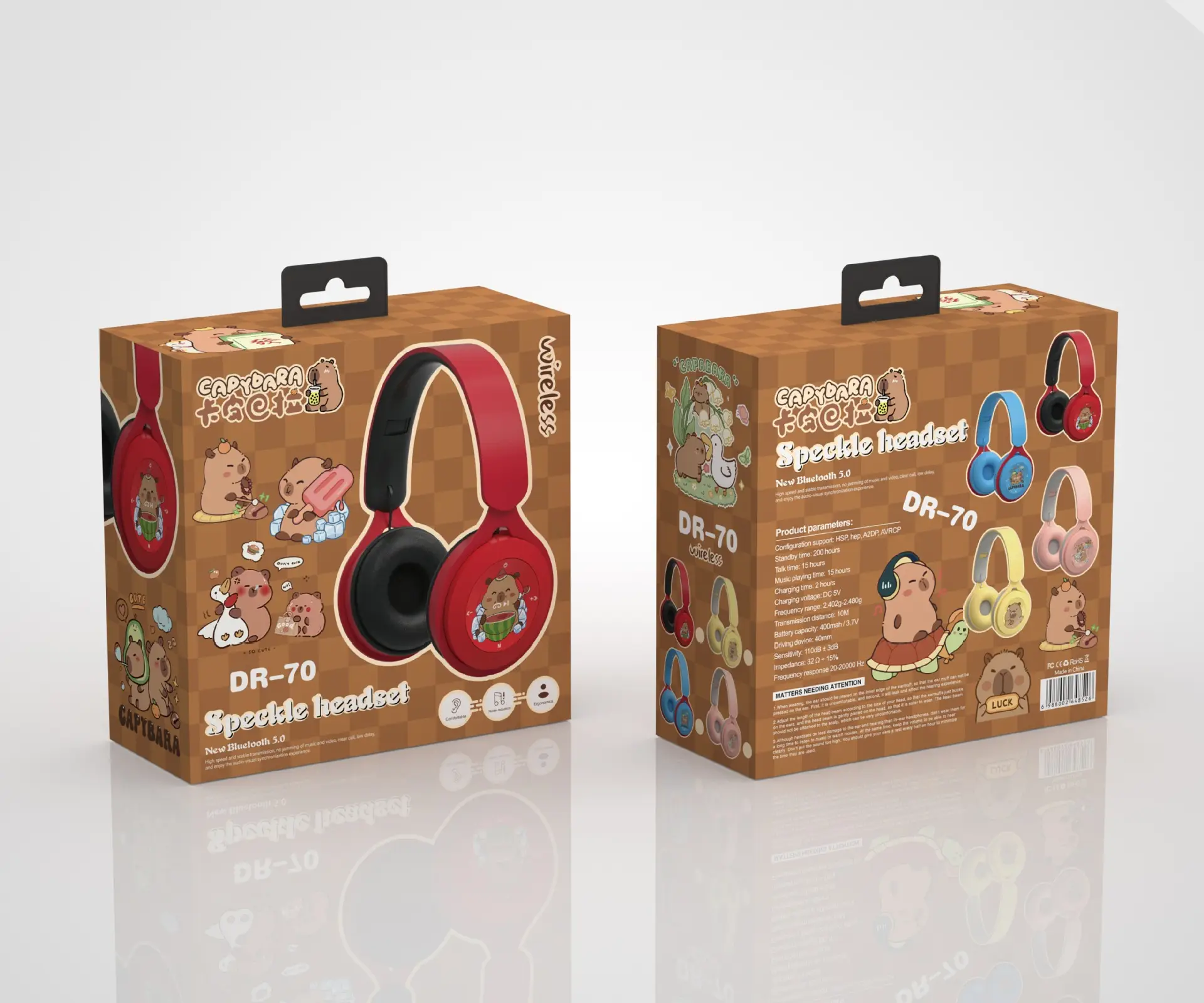 Red Blue Cartoon Bluetooth Headset for Kids — feature 6