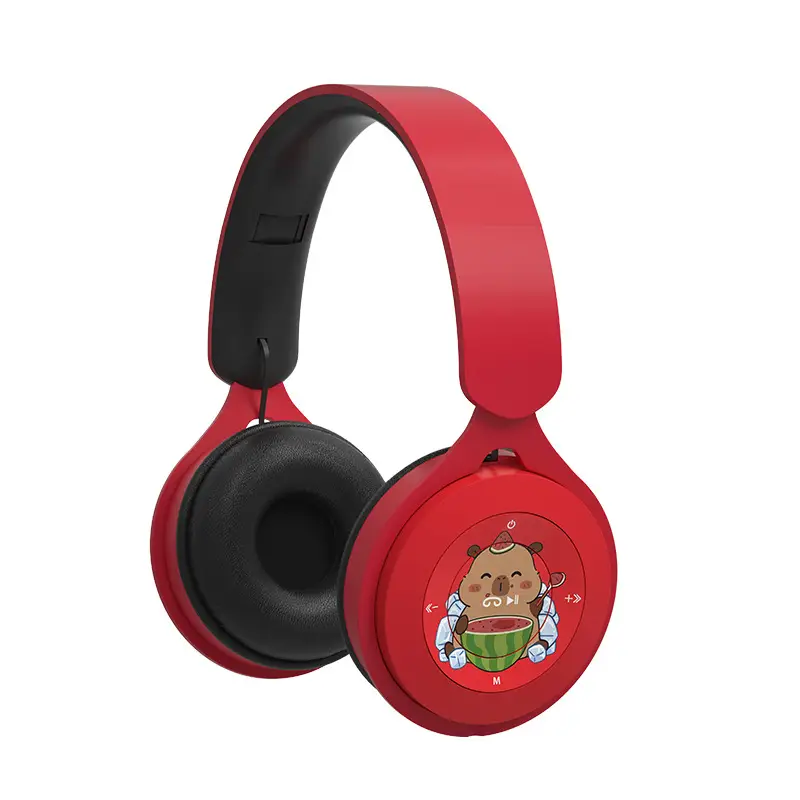 Red Blue Cartoon Bluetooth Headset for Kids