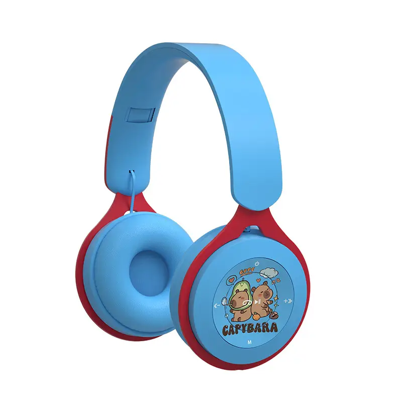 Red Blue Cartoon Bluetooth Headset for Kids