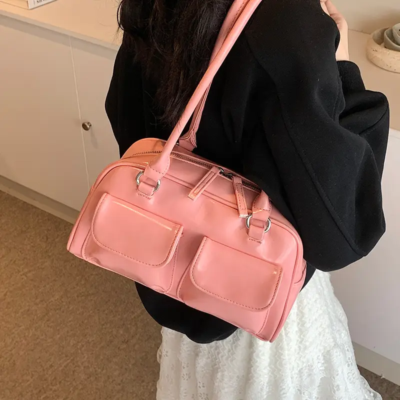 Pink Women's Large Capacity Shoulder Bag 2024