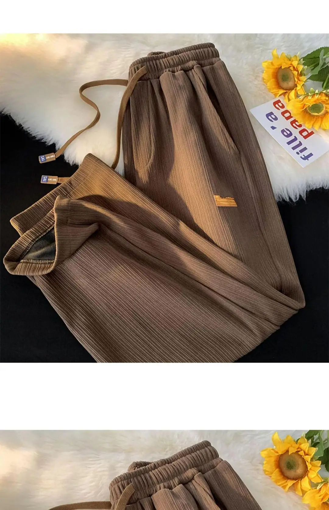 2026 Trendy Summer Straight Elastic Ice Silk Casual Pants for Men, Loose Wide-Leg Drape Quick-Dry Sports Long Pants — feature 10