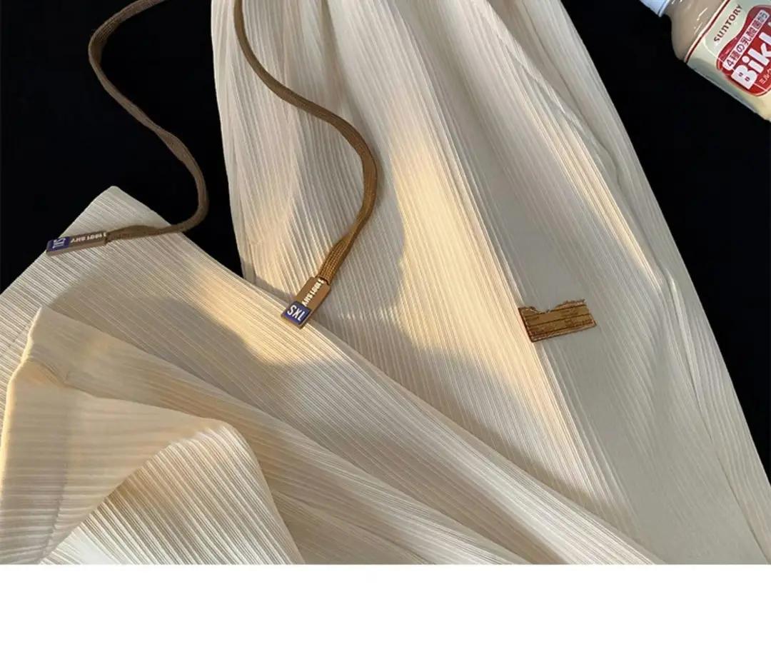 2026 Trendy Summer Straight Elastic Ice Silk Casual Pants for Men, Loose Wide-Leg Drape Quick-Dry Sports Long Pants — feature 17