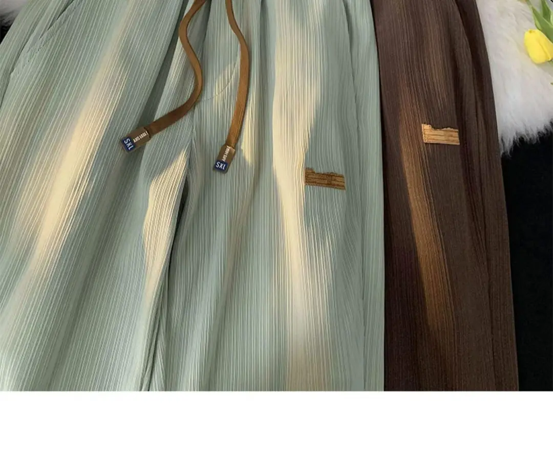 2026 Trendy Summer Straight Elastic Ice Silk Casual Pants for Men, Loose Wide-Leg Drape Quick-Dry Sports Long Pants — feature 23