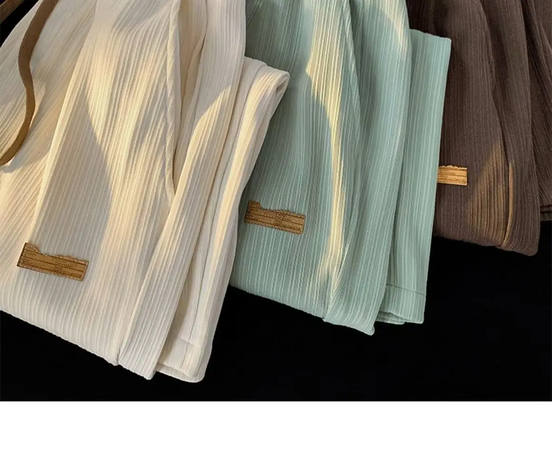 2026 Trendy Summer Straight Elastic Ice Silk Casual Pants for Men, Loose Wide-Leg Drape Quick-Dry Sports Long Pants — feature 7