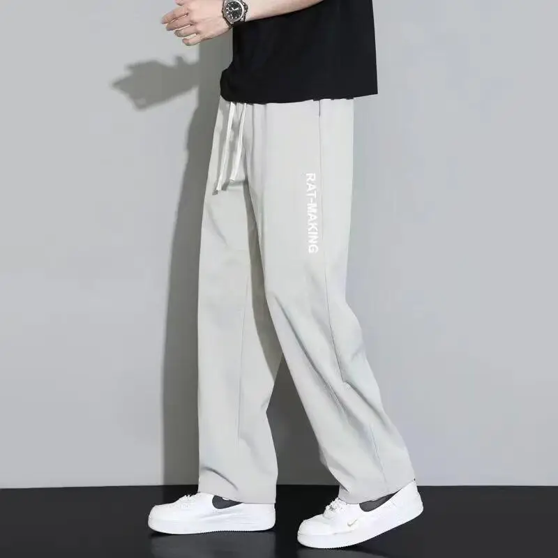 Men Korean Style Loose Pants Summer Thin Wide Leg — feature 18