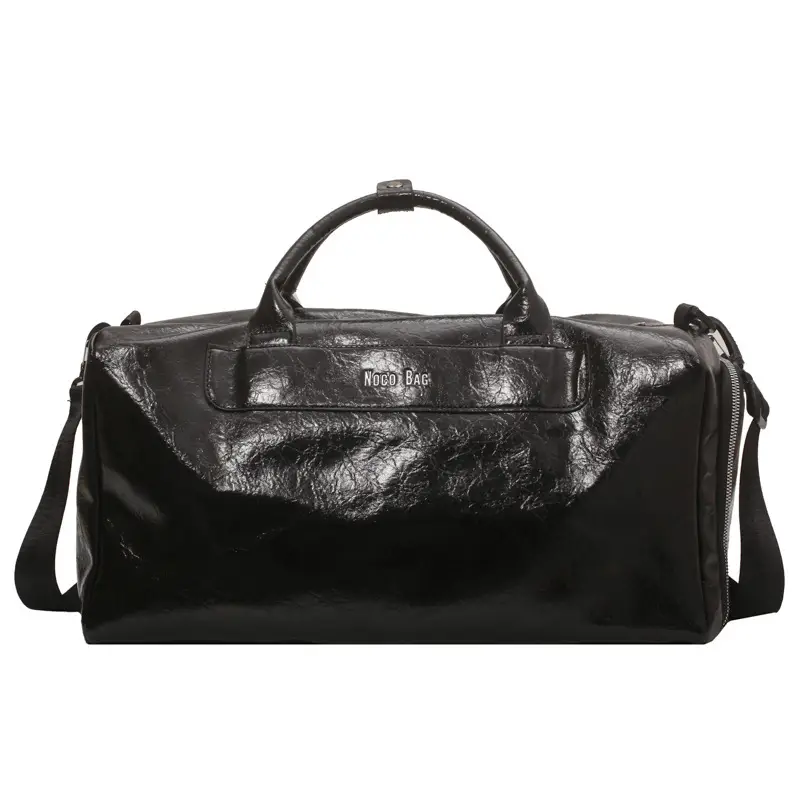 White PU Leather Travel Bag for Men Large Capacity - Image 6