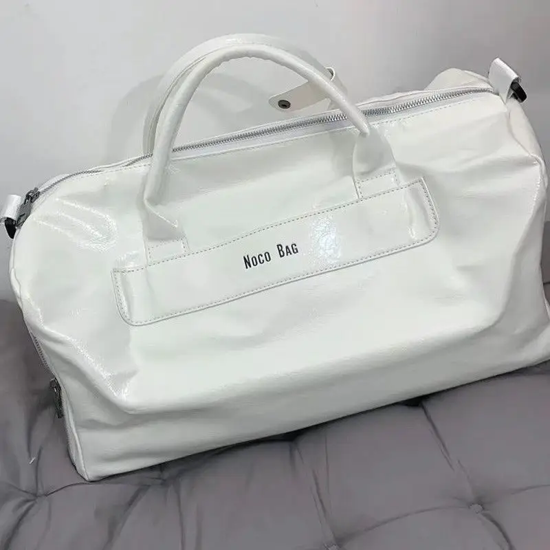 White PU Leather Travel Bag for Men Large Capacity — feature 22