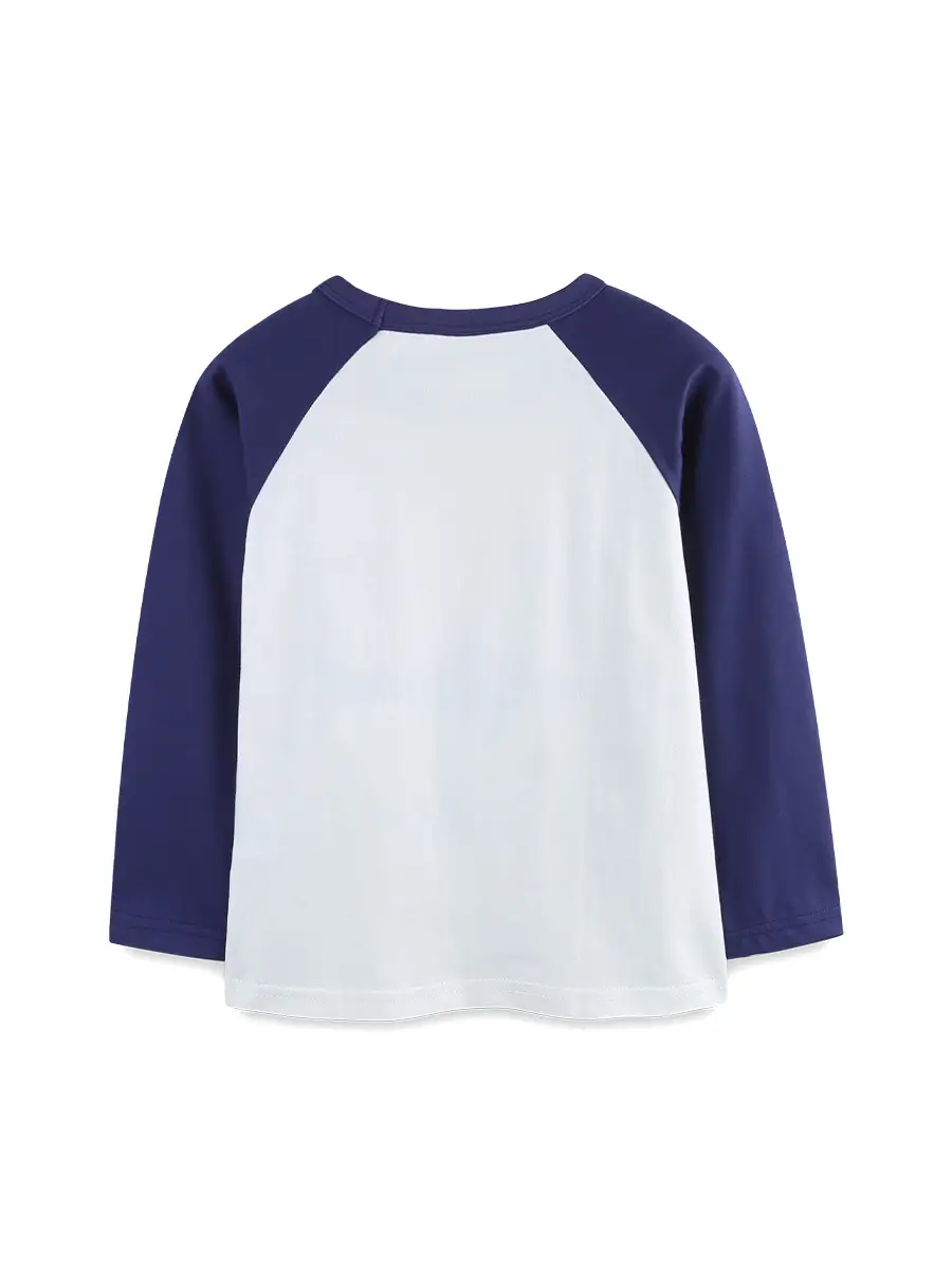 Tiger Shark Fact File Kids T-Shirt Blue Cotton - Image 3