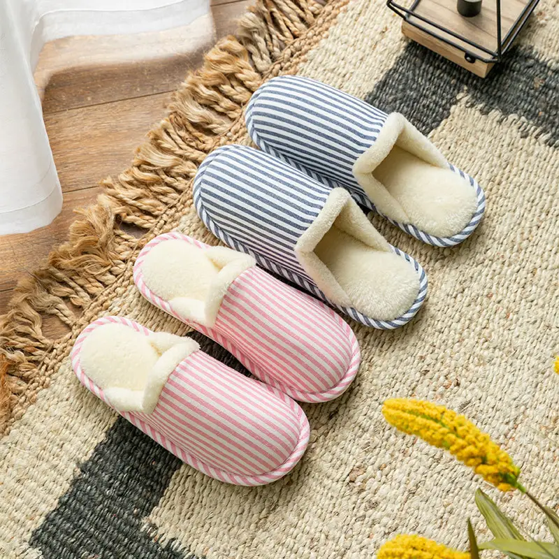 Cixi Cotton Slippers for Women Spring & Fall Home Use Winter Indoor Non-slip Home Warm Winter Plush Couple Men - Image 8