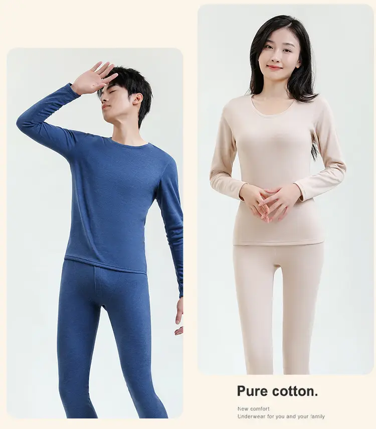 Women's Pink Cashmere Silk Pajama Set Warm Double Sided — feature 28