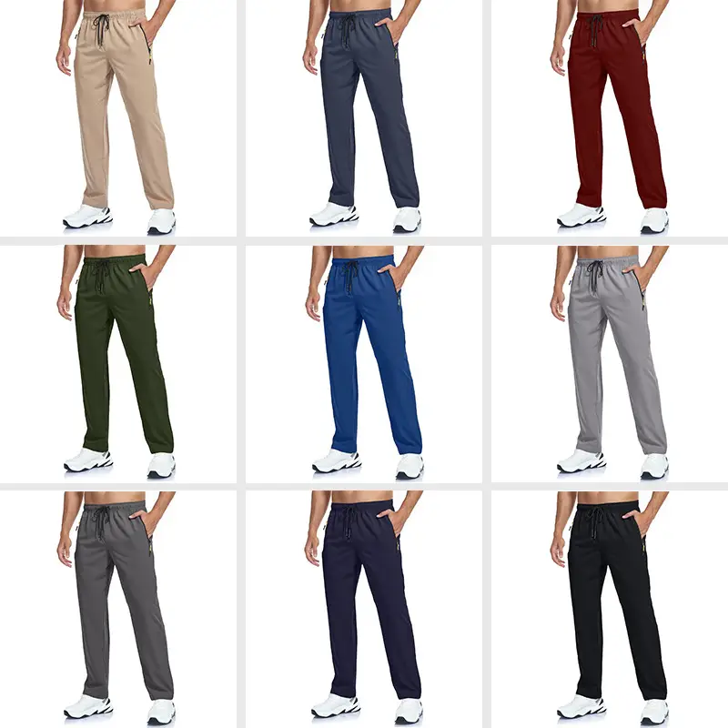 European & American Hot-selling Thin Ice Silk Casual Trousers