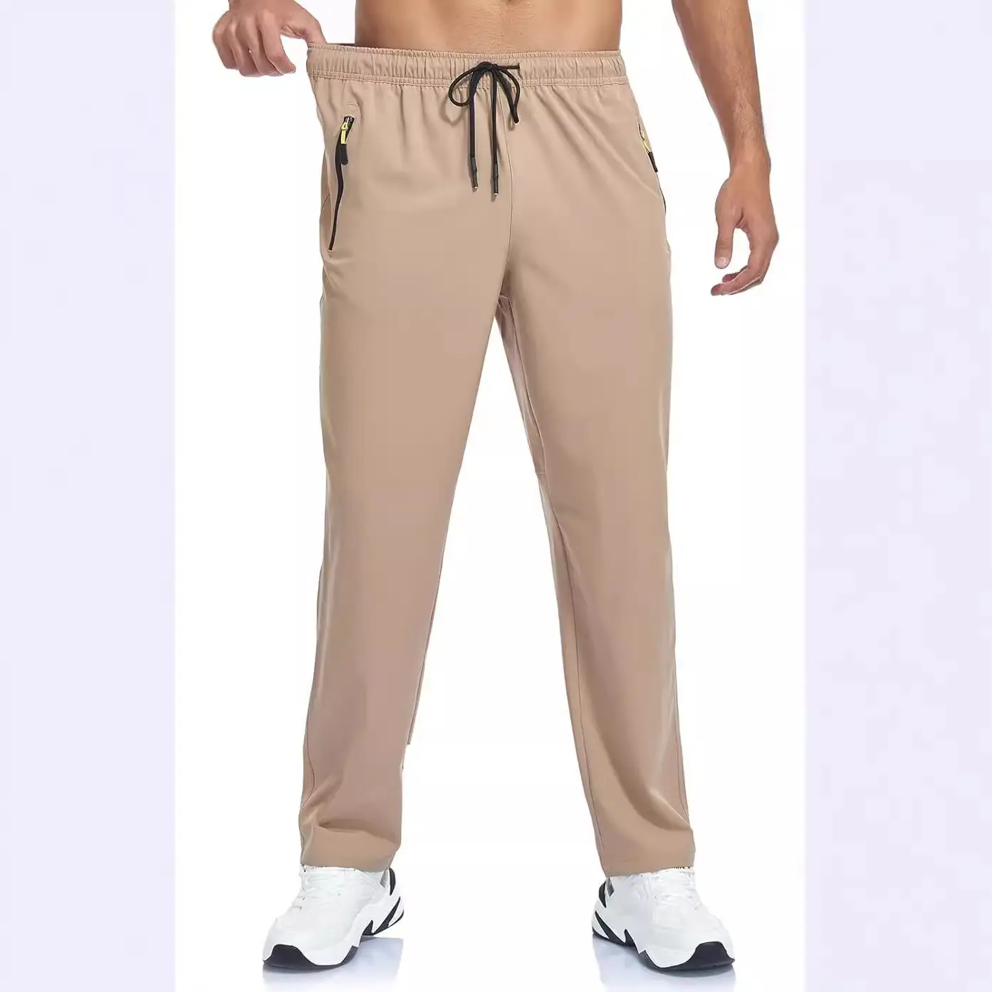 European & American Hot-selling Thin Ice Silk Casual Trousers