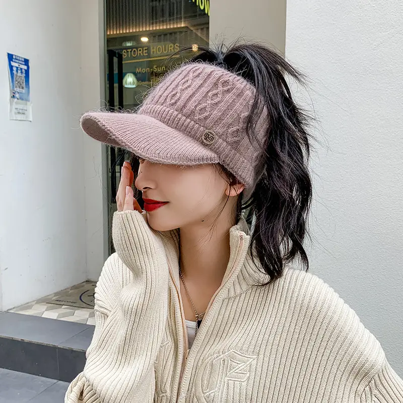 2024 Winter Warm Beige Cap for Women - Image 9