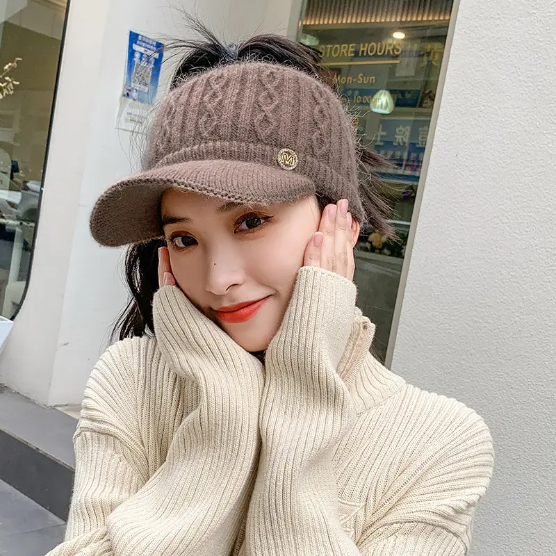 2024 Winter Warm Beige Cap for Women - Image 5
