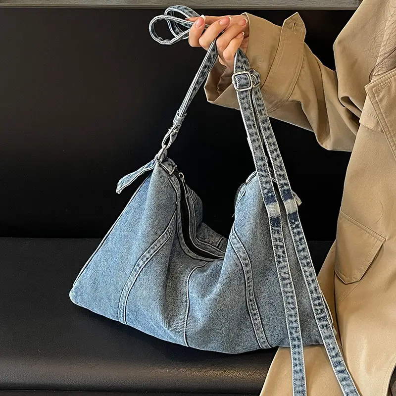 Denim Shoulder Bag Large Capacity Women 2026 - Image 6