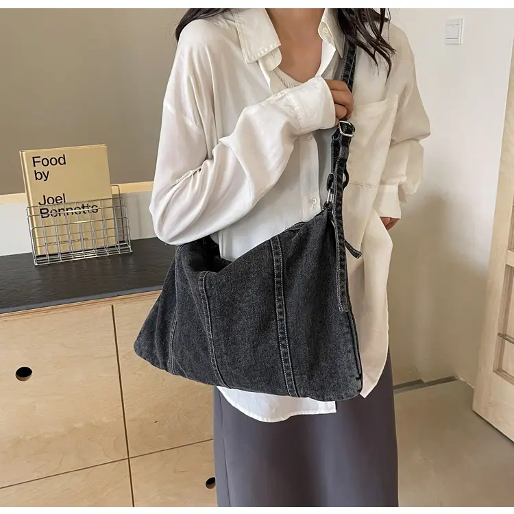 Denim Shoulder Bag Large Capacity Women 2026 — feature 29