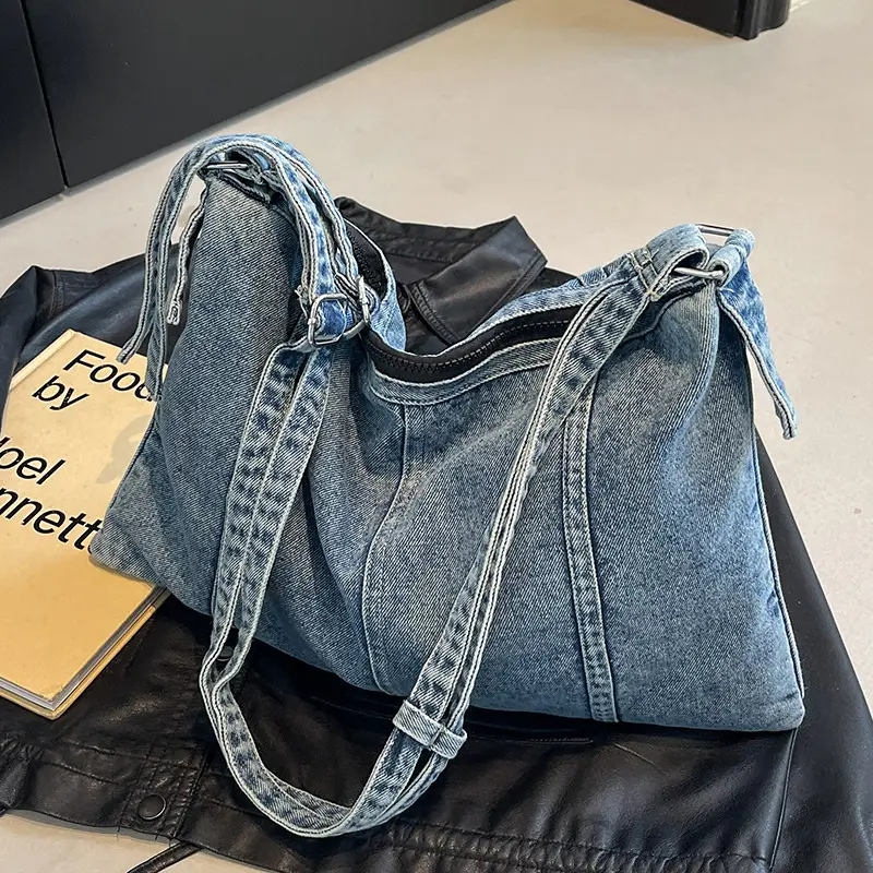 Denim Shoulder Bag Large Capacity Women 2026 - Image 2