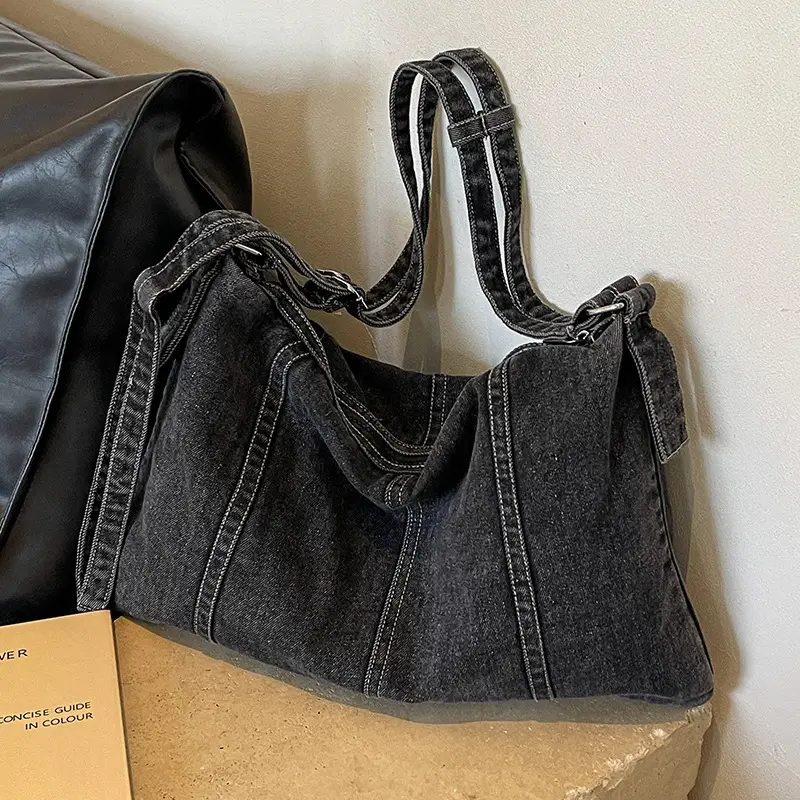 Denim Shoulder Bag Large Capacity Women 2026 - Image 3