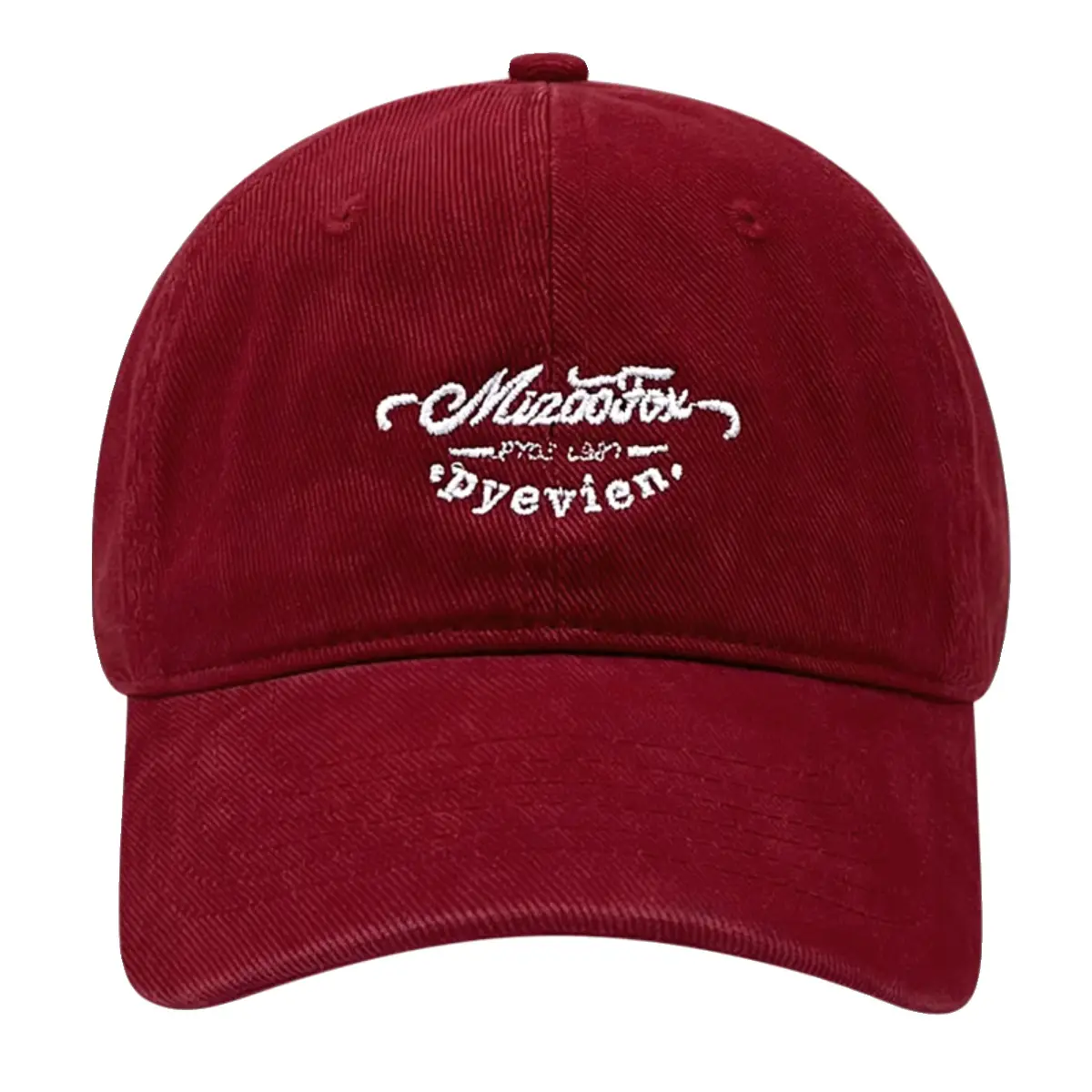 American Vintage Cap Wine Red Letter Embroidered - Image 14
