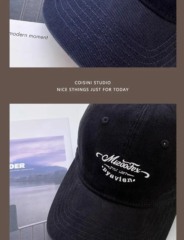 American Vintage Cap Wine Red Letter Embroidered — feature 20