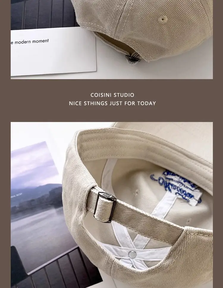 American Vintage Cap Wine Red Letter Embroidered — feature 6