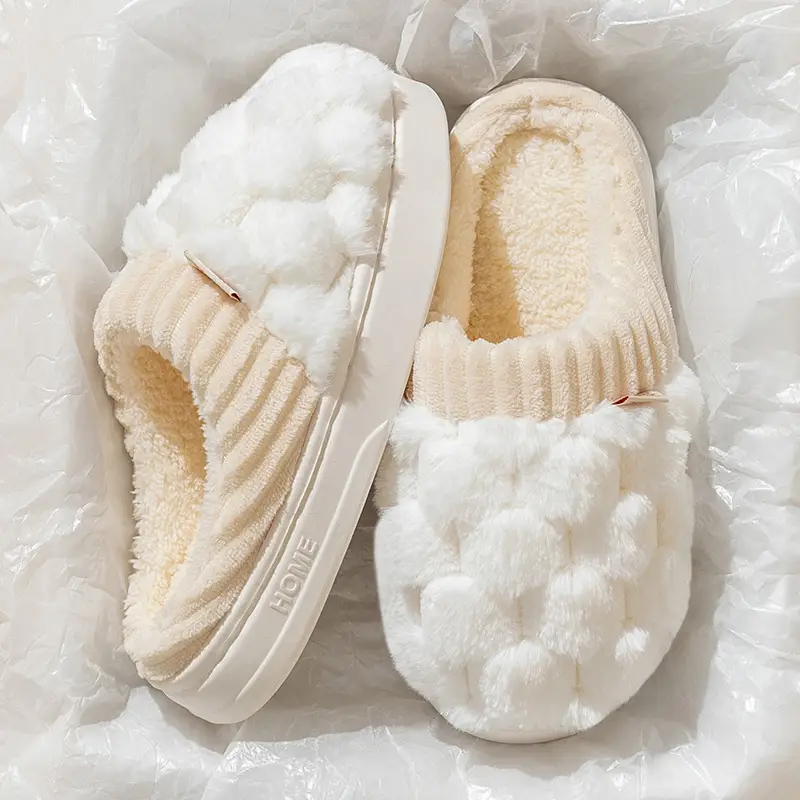 Women Cotton Plush Slippers Winter Warm Indoor - Image 41