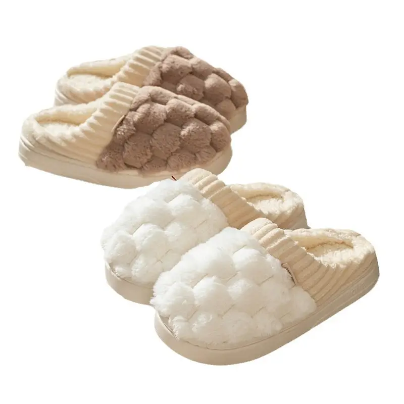 Women Cotton Plush Slippers Winter Warm Indoor - Image 42