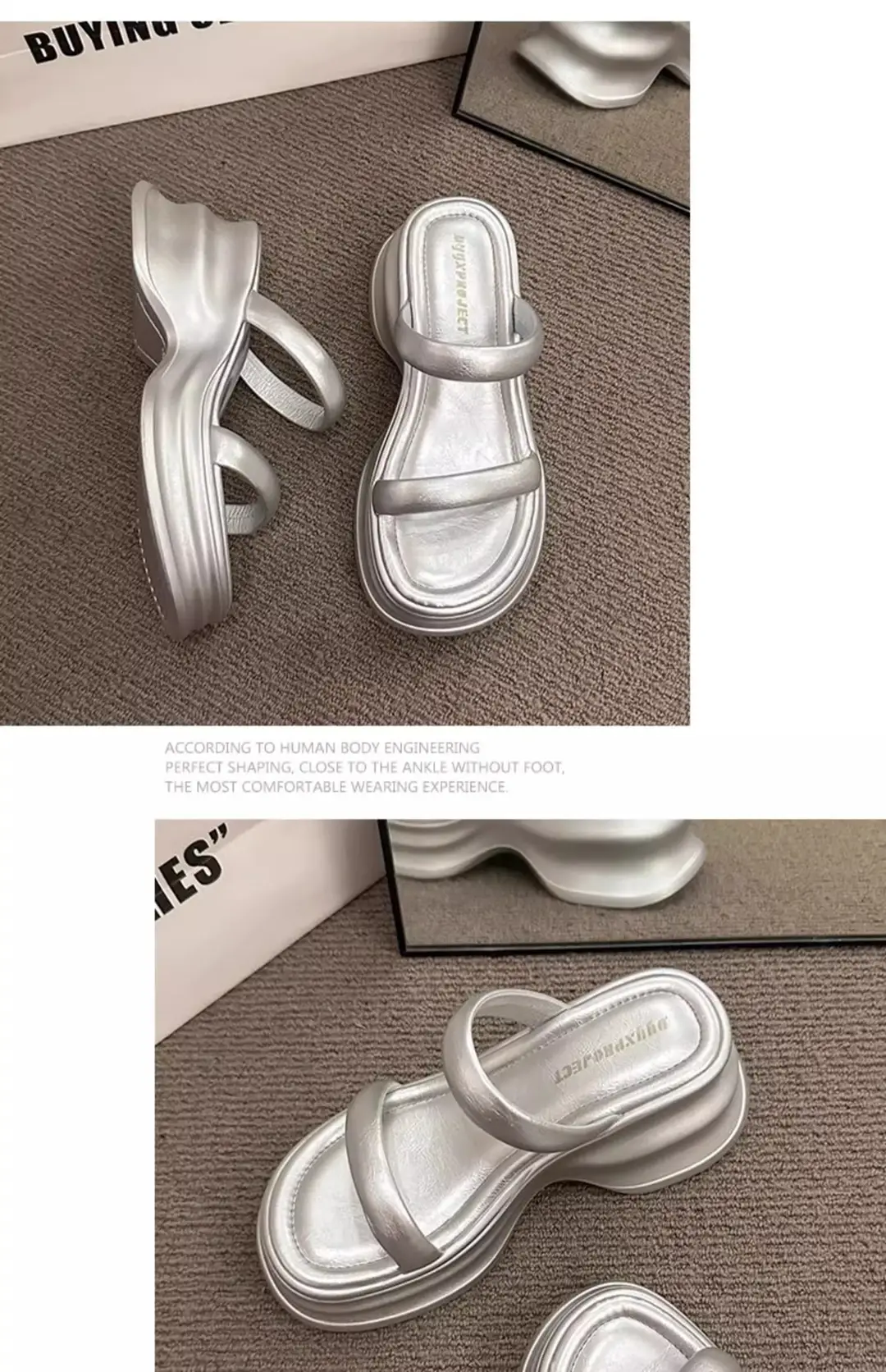 Thick-soled height-increasing sandals and slippers for women's 2025 summer latest outdoor wear fashionable all-match casual small one-word sandals with sandals — feature 25