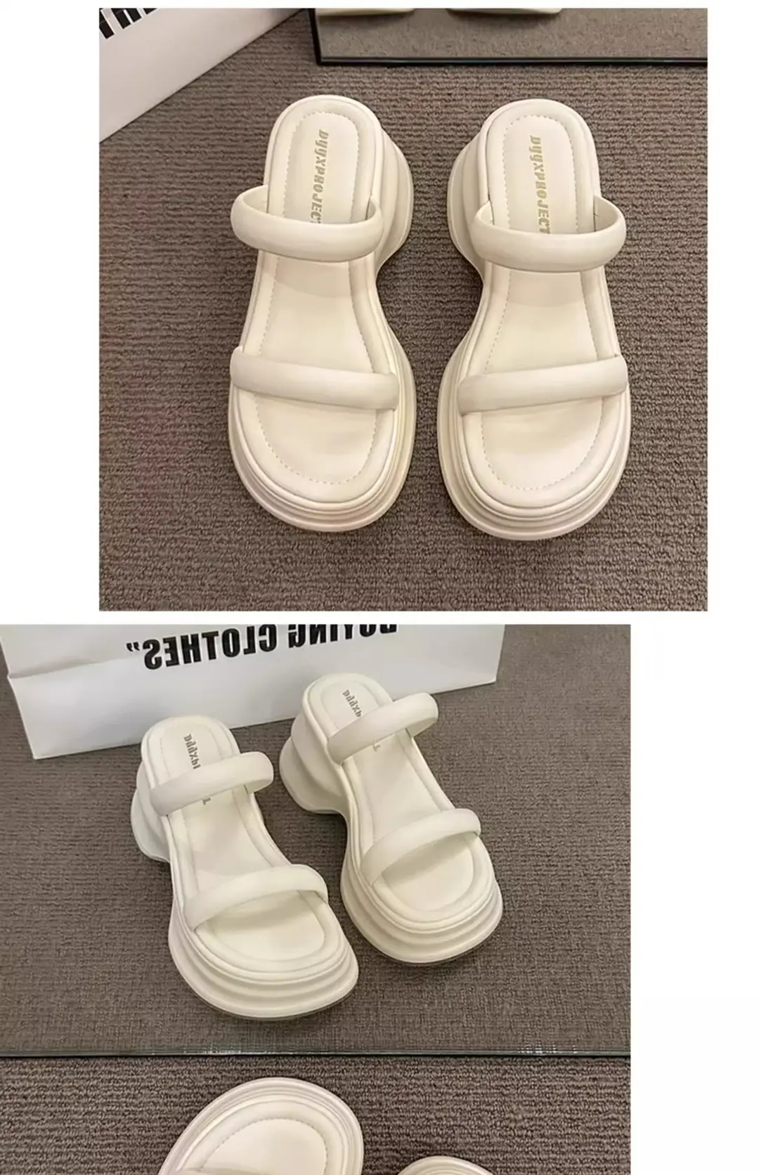 Thick-soled height-increasing sandals and slippers for women's 2025 summer latest outdoor wear fashionable all-match casual small one-word sandals with sandals — feature 27