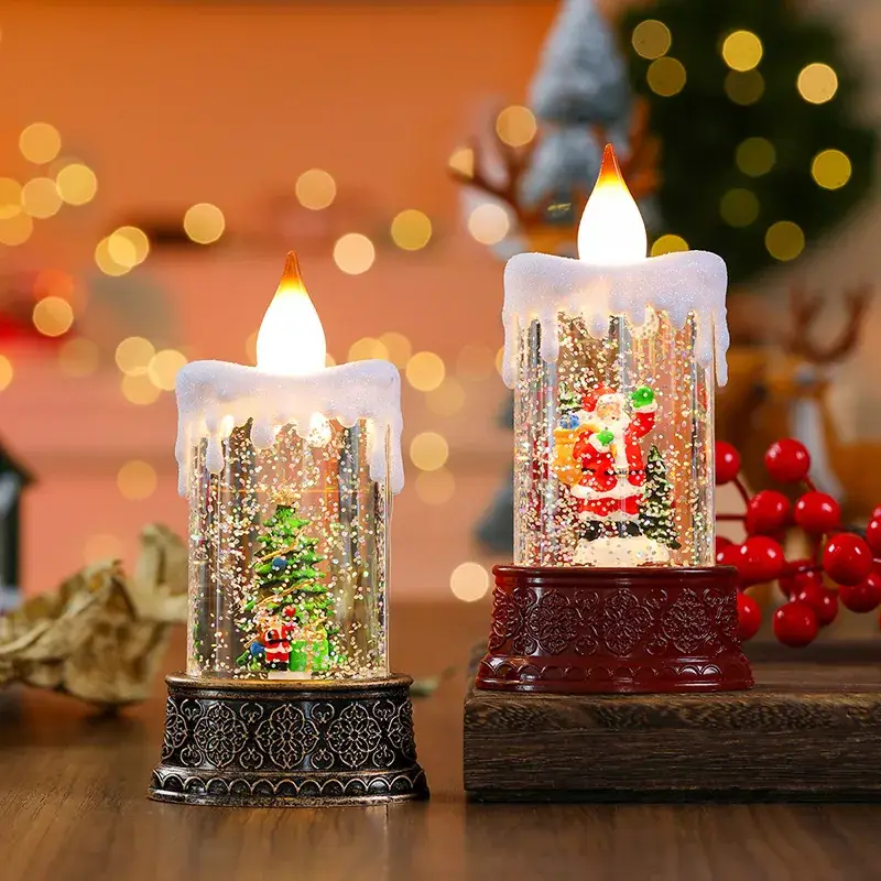 Christmas Wind Luminous Candle Lamp Set of 4 — feature 5