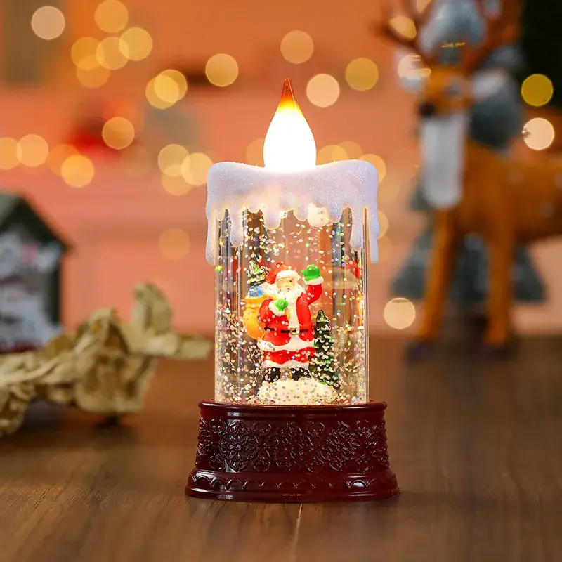 Christmas Wind Luminous Candle Lamp Set of 4 - Image 13
