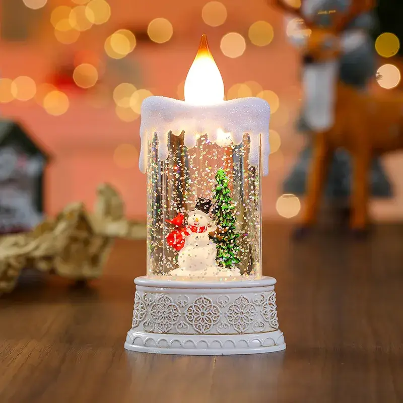 Christmas Wind Luminous Candle Lamp Set of 4 - Image 14