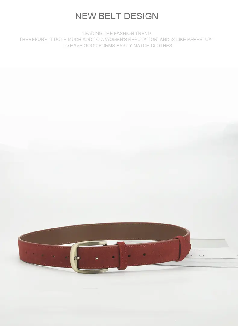 Women Frosted Belt with Pin Buckle Casual All-match — feature 10