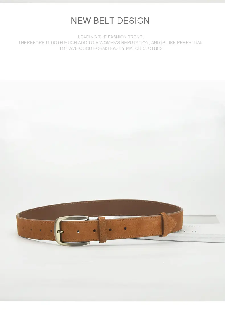 Women Frosted Belt with Pin Buckle Casual All-match — feature 11