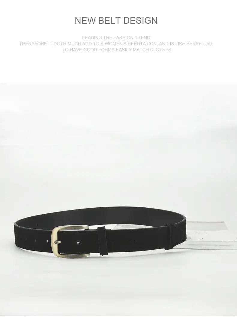Women Frosted Belt with Pin Buckle Casual All-match — feature 13