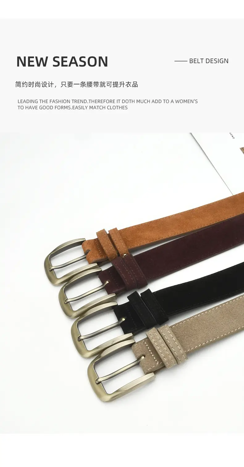 Women Frosted Belt with Pin Buckle Casual All-match — feature 4