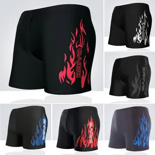in stock swimming trunks men's anti-embarrassment new quick-drying plus size boxer swimsuit professional hot spring swimming full set of equipment — feature 13