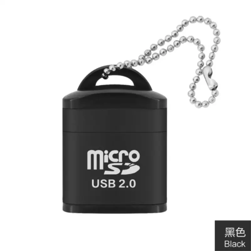 Type-C USB 2.0 Micro USB Keychain Reader Blue - Image 16