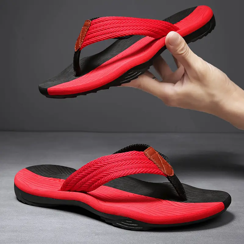 2024 Cross-border Casual Men's Slippers Men's Summer Sandals Korean Style Beach Fashionable Outfit Non-slip Vietnam Flip-flops