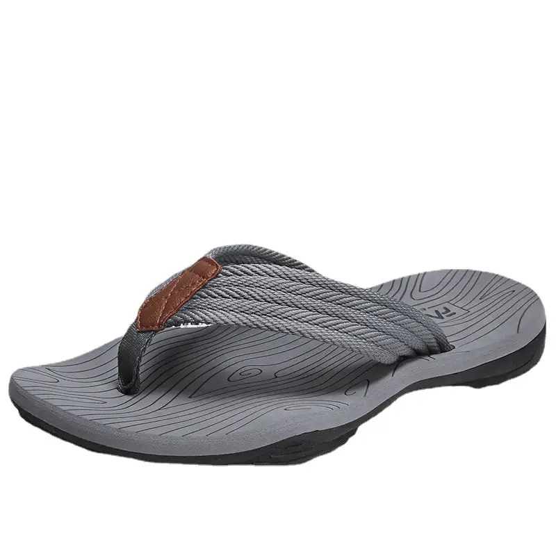 2024 Cross-border Casual Men's Slippers Men's Summer Sandals Korean Style Beach Fashionable Outfit Non-slip Vietnam Flip-flops