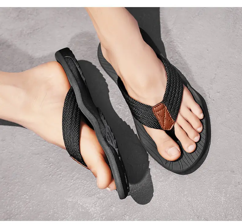2024 Cross-border Casual Men's Slippers Men's Summer Sandals Korean Style Beach Fashionable Outfit Non-slip Vietnam Flip-flops — feature 17