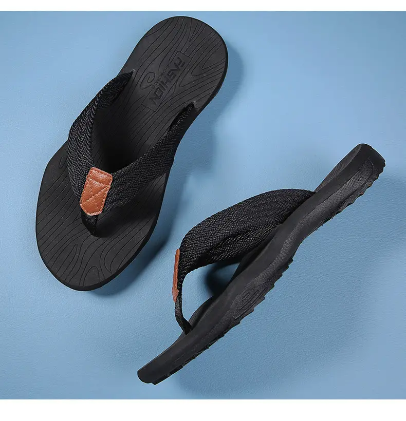 2024 Cross-border Casual Men's Slippers Men's Summer Sandals Korean Style Beach Fashionable Outfit Non-slip Vietnam Flip-flops — feature 25