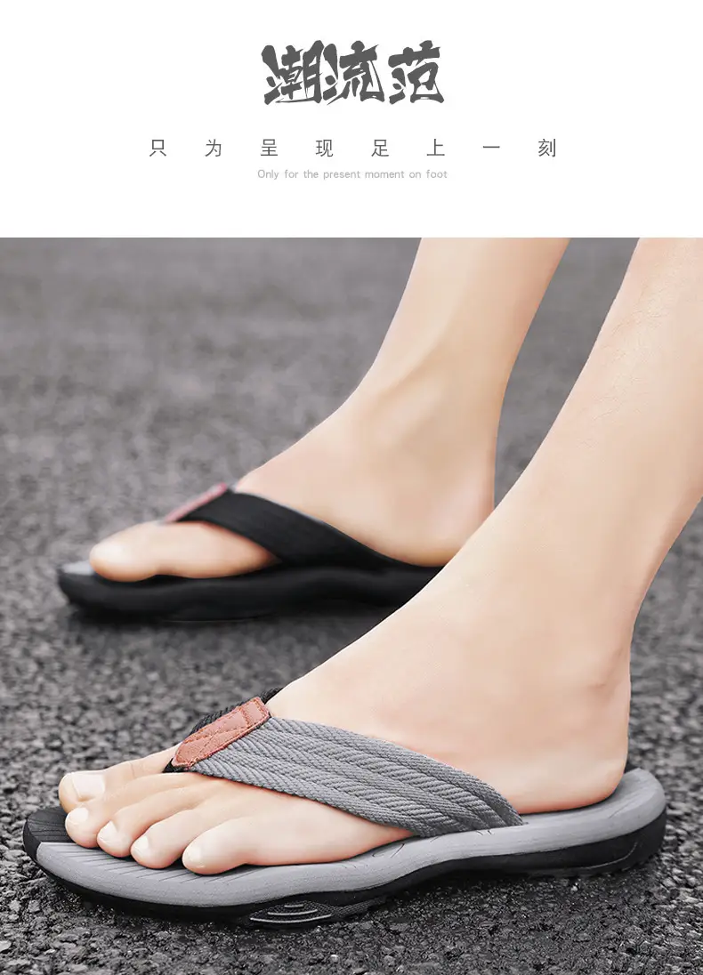 2024 Cross-border Casual Men's Slippers Men's Summer Sandals Korean Style Beach Fashionable Outfit Non-slip Vietnam Flip-flops — feature 7