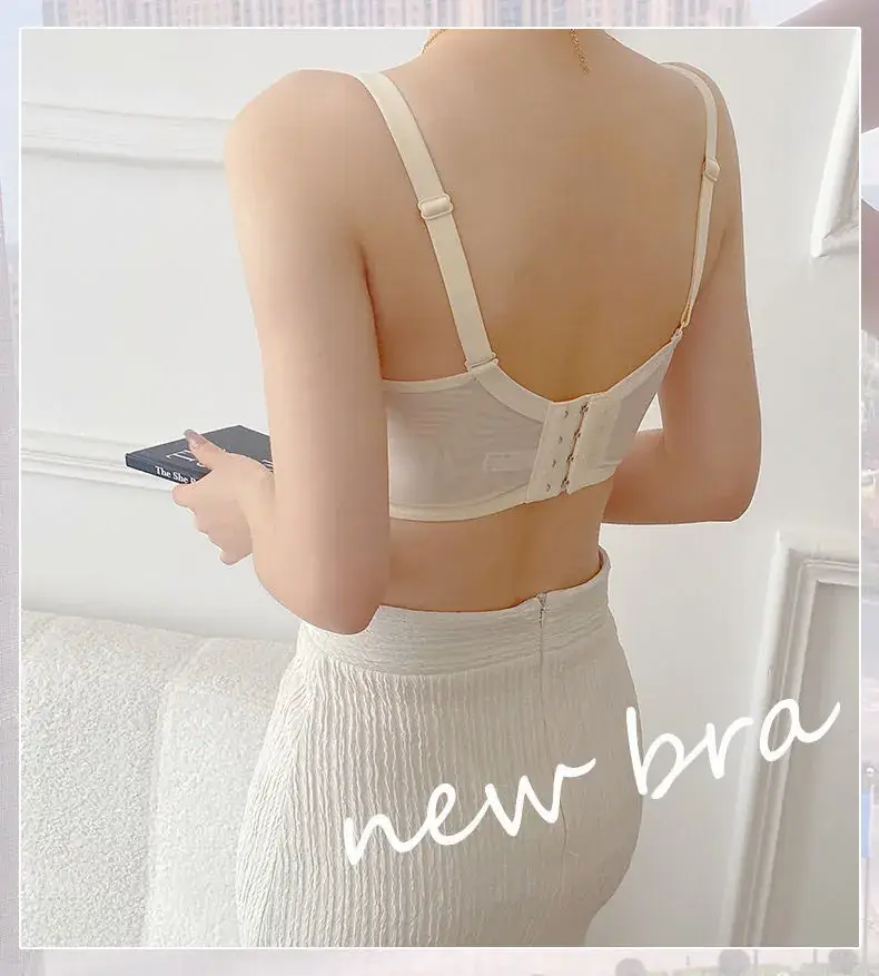 Women's Large Chest White Lace Underwear Summer Bra — feature 14