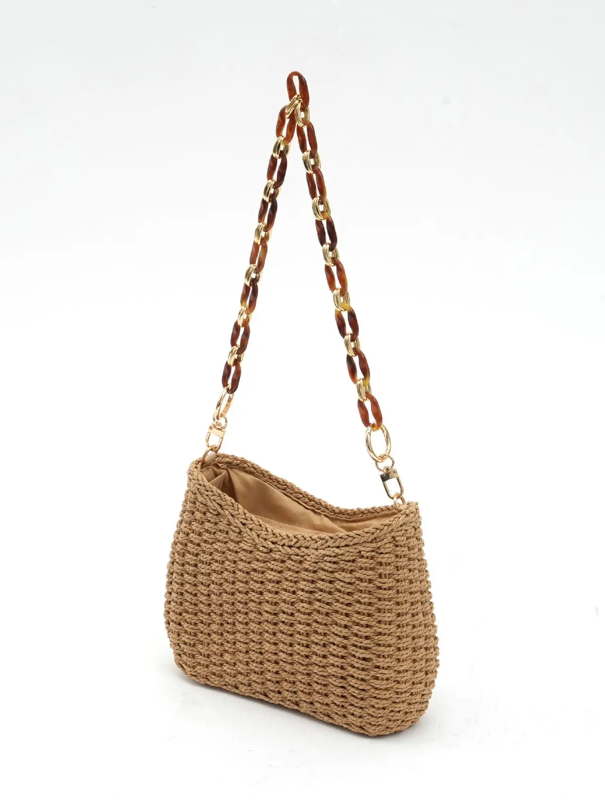 Hand-Woven Chain Underarm Bag for Women