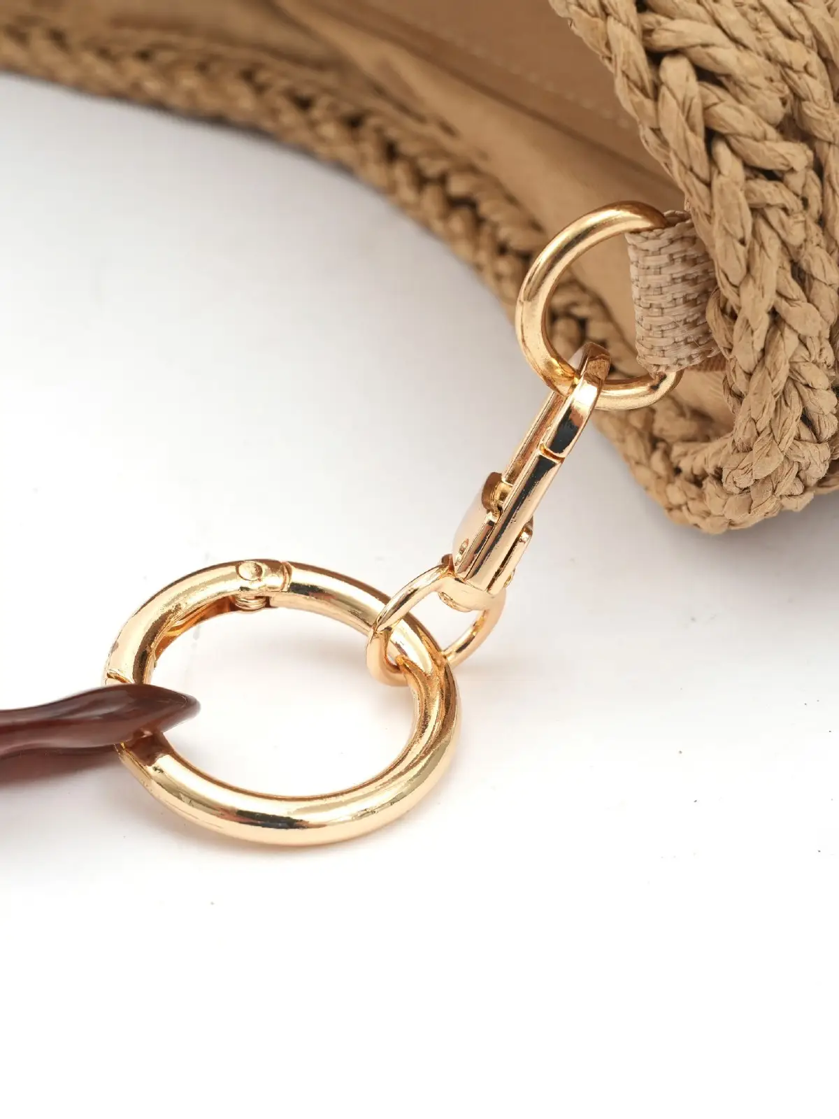 Hand-Woven Chain Underarm Bag for Women