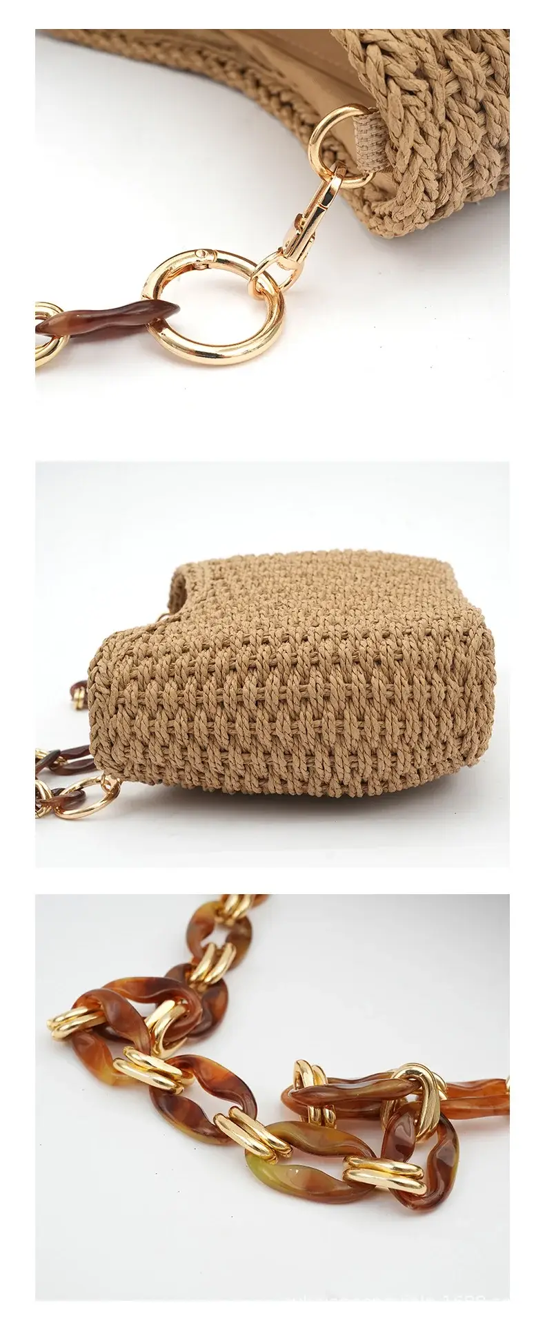 Hand-Woven Chain Underarm Bag for Women — feature 3