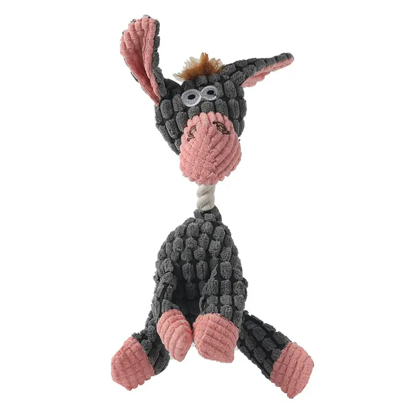 Pet Toys Dog Bite Toys Dog Bite Vocal Toys Funny Donkey Bite Resistant Molar Pet Plush Toys Wholesale - Image 17